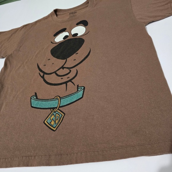 Scooby-Doo Graphic Tee Cartoon Dog Brown T-Shirt‎ Kids Size 8 - Picture 2 of 4